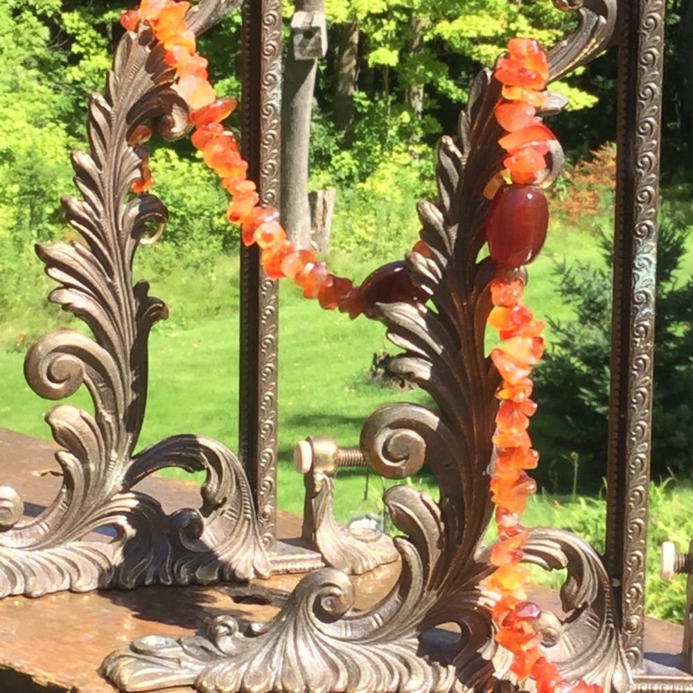 🌄 CARNELIAN NECKLACE CHOKER           Beautiful  Gift 🎁